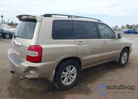 2006 Toyota Highlander Hybrid Limited V6 from USA, damaged, VIN JTEDW21A660012080
